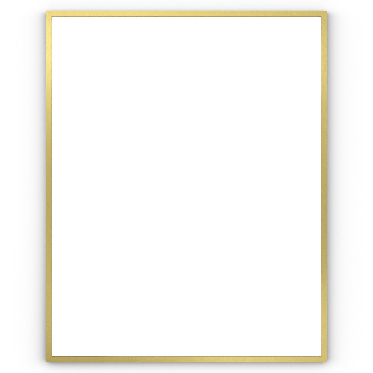 Docklands Rectangular Mirror 80 Brushed Brass - 80x100cm