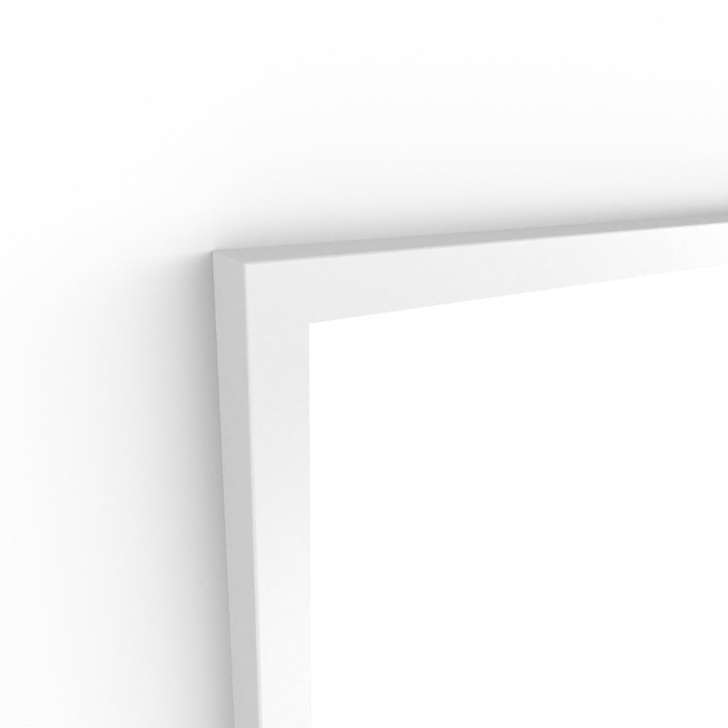 Docklands Rectangular Mirror 50 White - 50x80cm