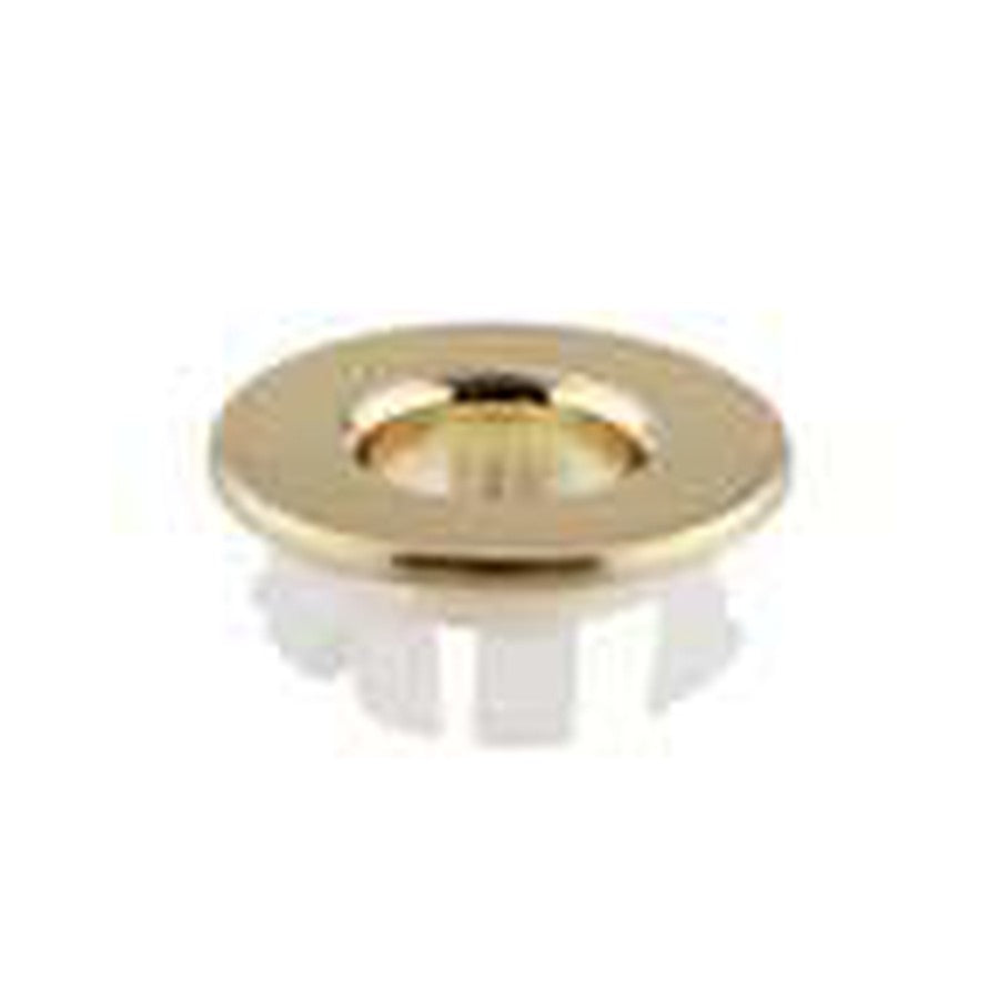 Basin Overflow Rings, Brushed brass