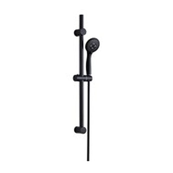 Bespoke Shower Slide Rail Kit – Round, Matt Black