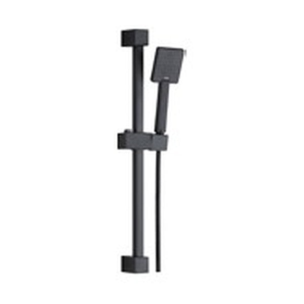 Bespoke Shower Slide Rail Kit – Square, Matt Black