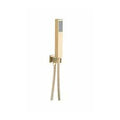 Bespoke Square Hand Shower with Outlet Elbow – Brushed Brass