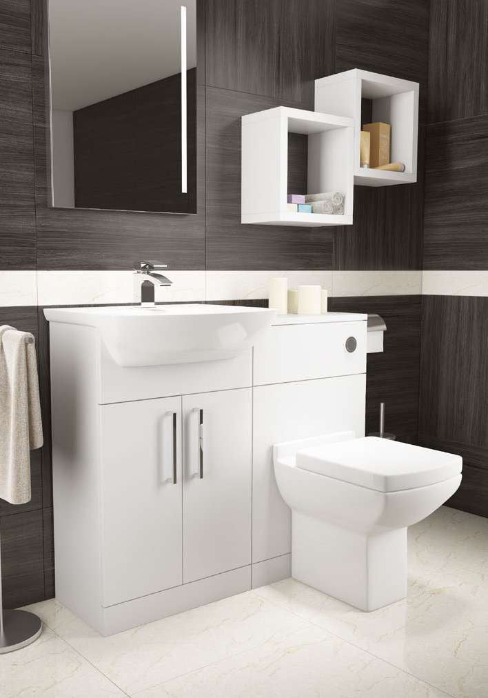 Blok Vanity Cabinet & Basin in a bathroom setting
