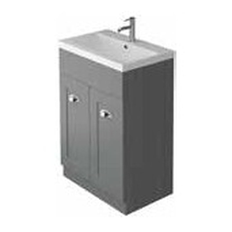 Clara 600mm Floorstanding Vanity Unit & Basin, 2 Doors