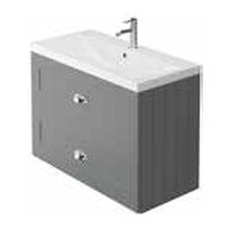 Clara 800mm Wall Hung Vanity Unit & Basin, 2 Drawers
