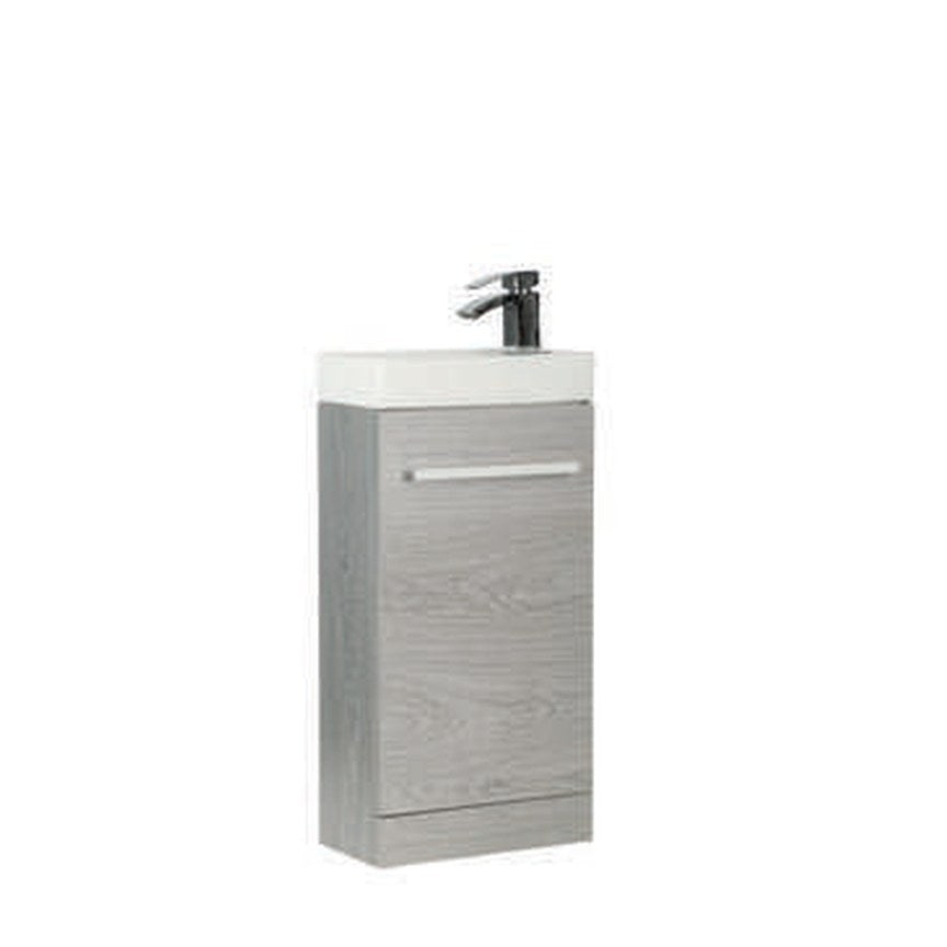 Clarity Cloakroom Unit & Basin – Silver oak