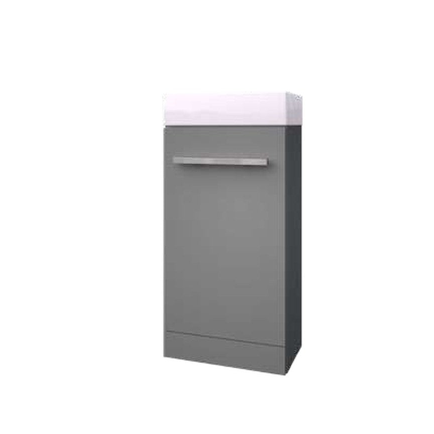 Clarity Cloakroom Unit & Basin – Storm grey gloss