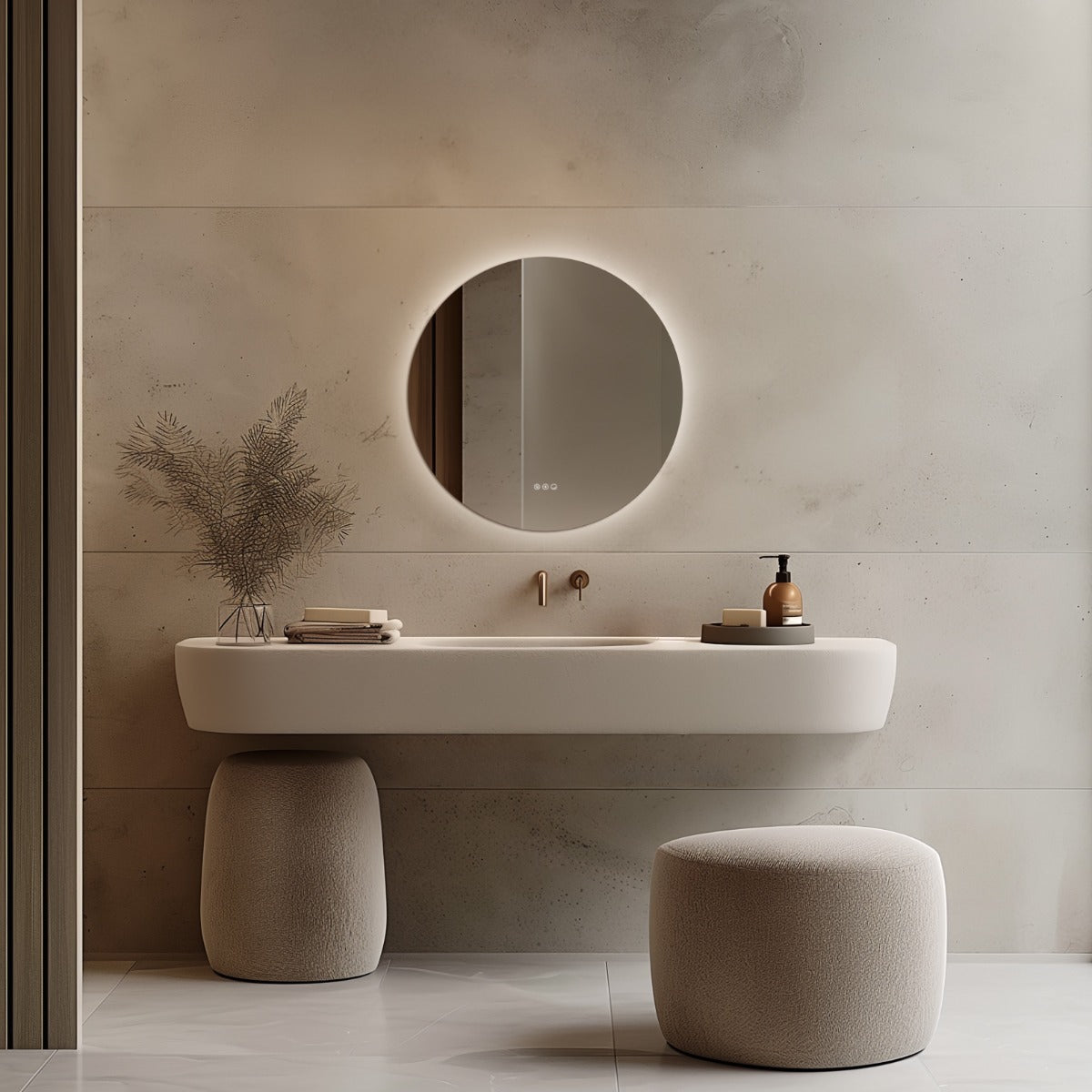 Claris Round Mirror 80cm