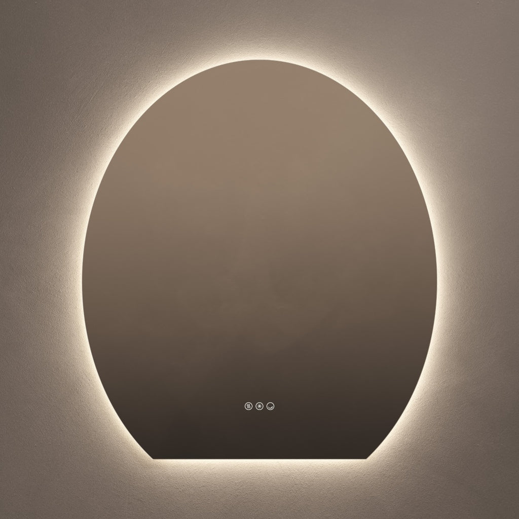 Claris Oval Cut Mirror 80x90cm