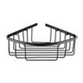 Corner shower basket in matt black