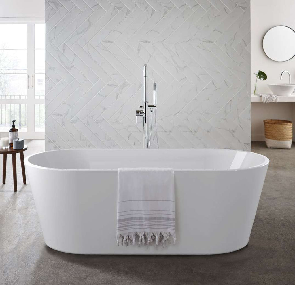Costa Freestanding Bath, in a bathroom