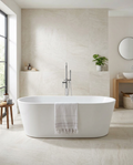 Costa Freestanding Bath in a bright modern bathroom