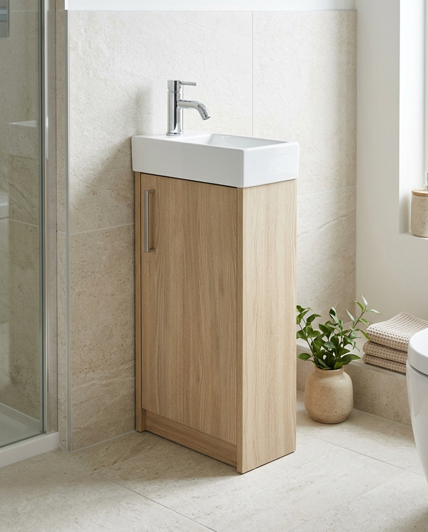Cotsford 400mm Floorstanding Vanity Unit & Basin, 1 Door