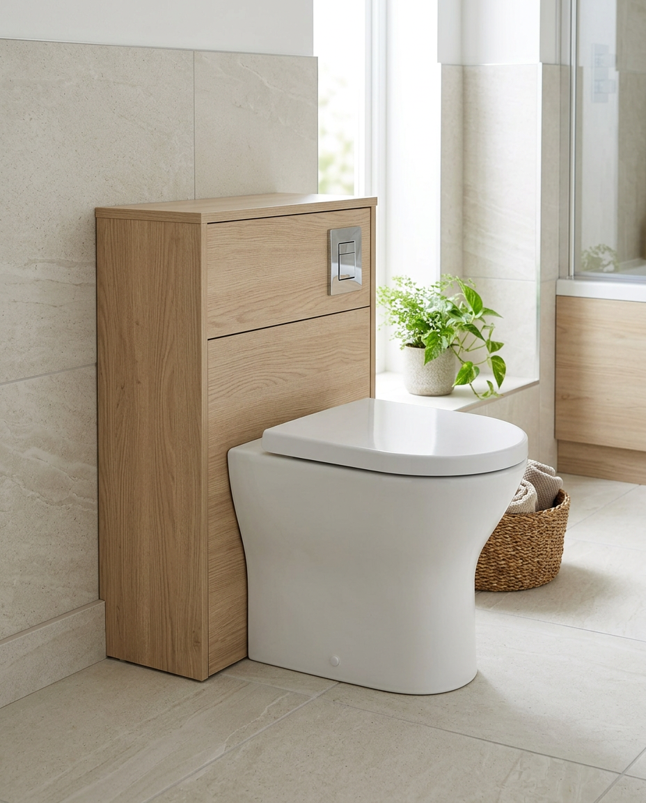 Cotsford 500mm Back to Wall WC Unit in a bright modern bathroom