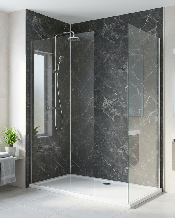 Cove PVC Shower Wall Panels, 2.4m x 1m