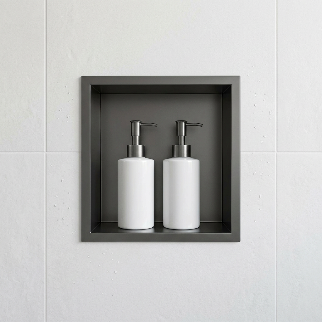 Stainless Steel Inset Shower Niche