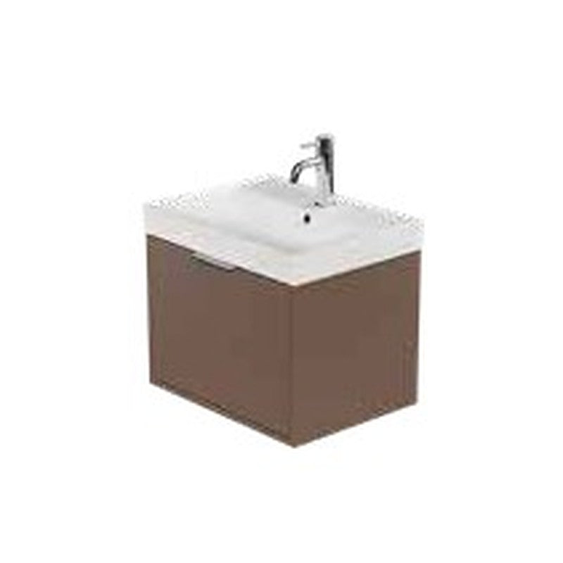 Dakara 600mm Wall Hung Vanity Unit & Basin, 1 Drawer + Hidden Drawer
