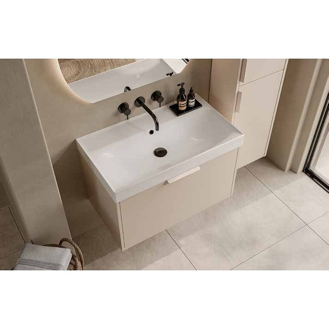 Dakara cashmere vanity unit with drawer open