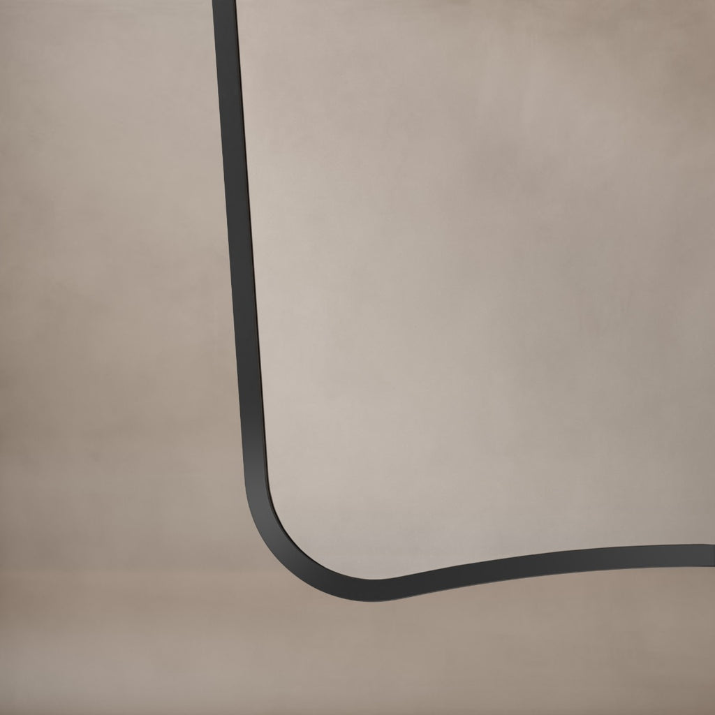 Delphine Curve Mirror 60x90cm - Black