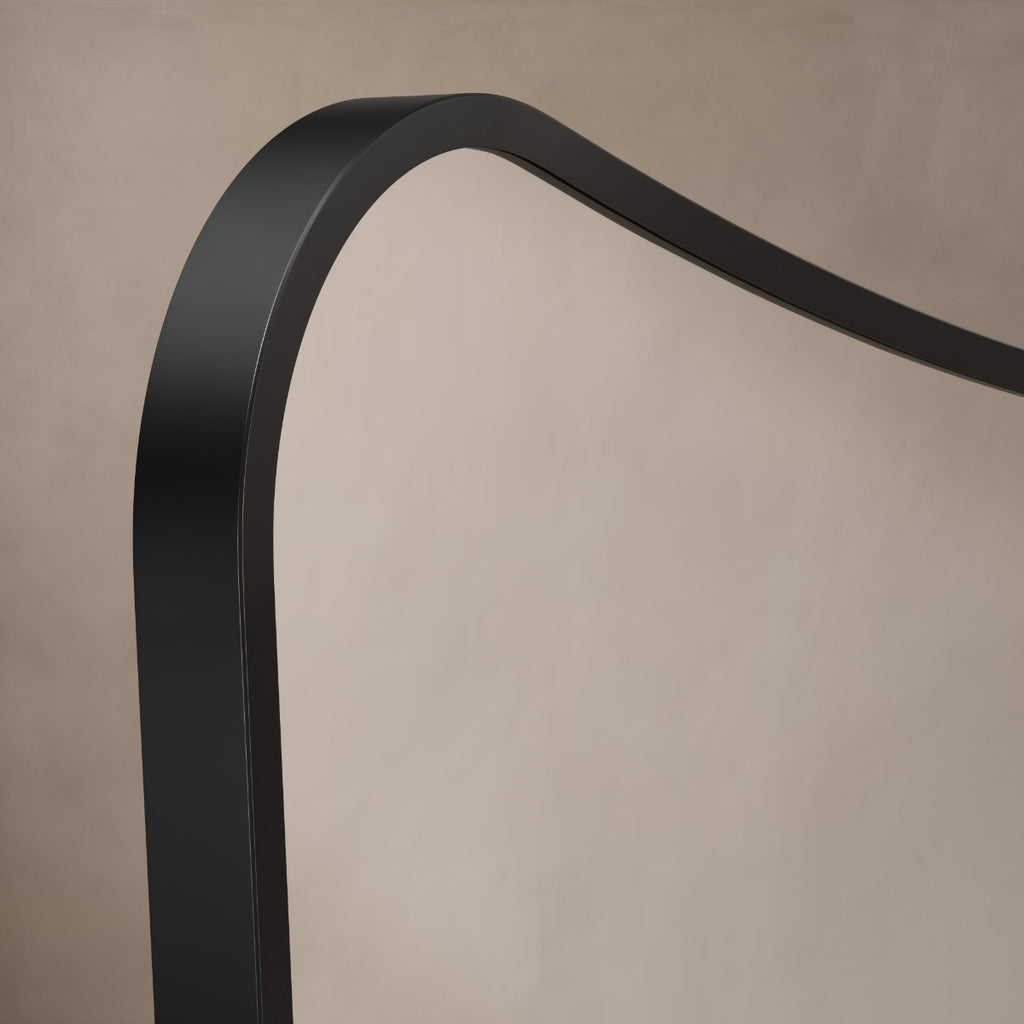 Delphine Curve Mirror 60x90cm - Black