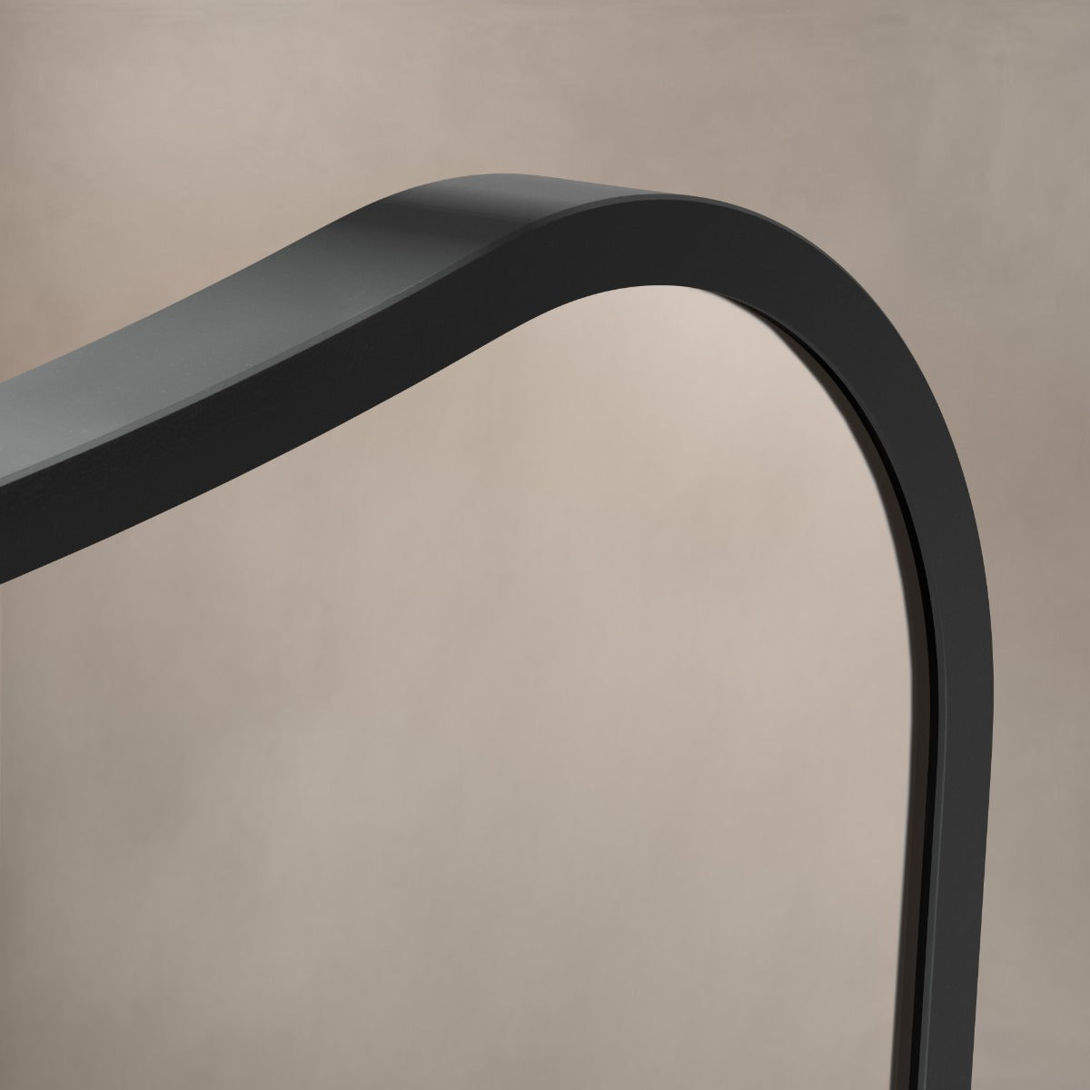 Delphine Curve Mirror 120x70cm - Black