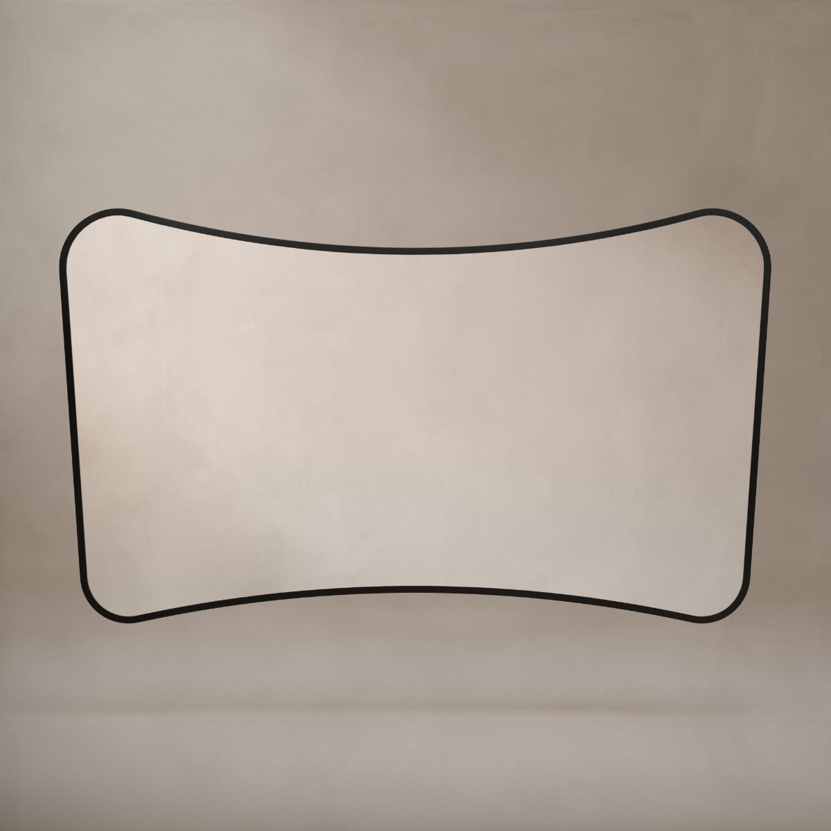 Delphine Curve Mirror 120x70cm - Black