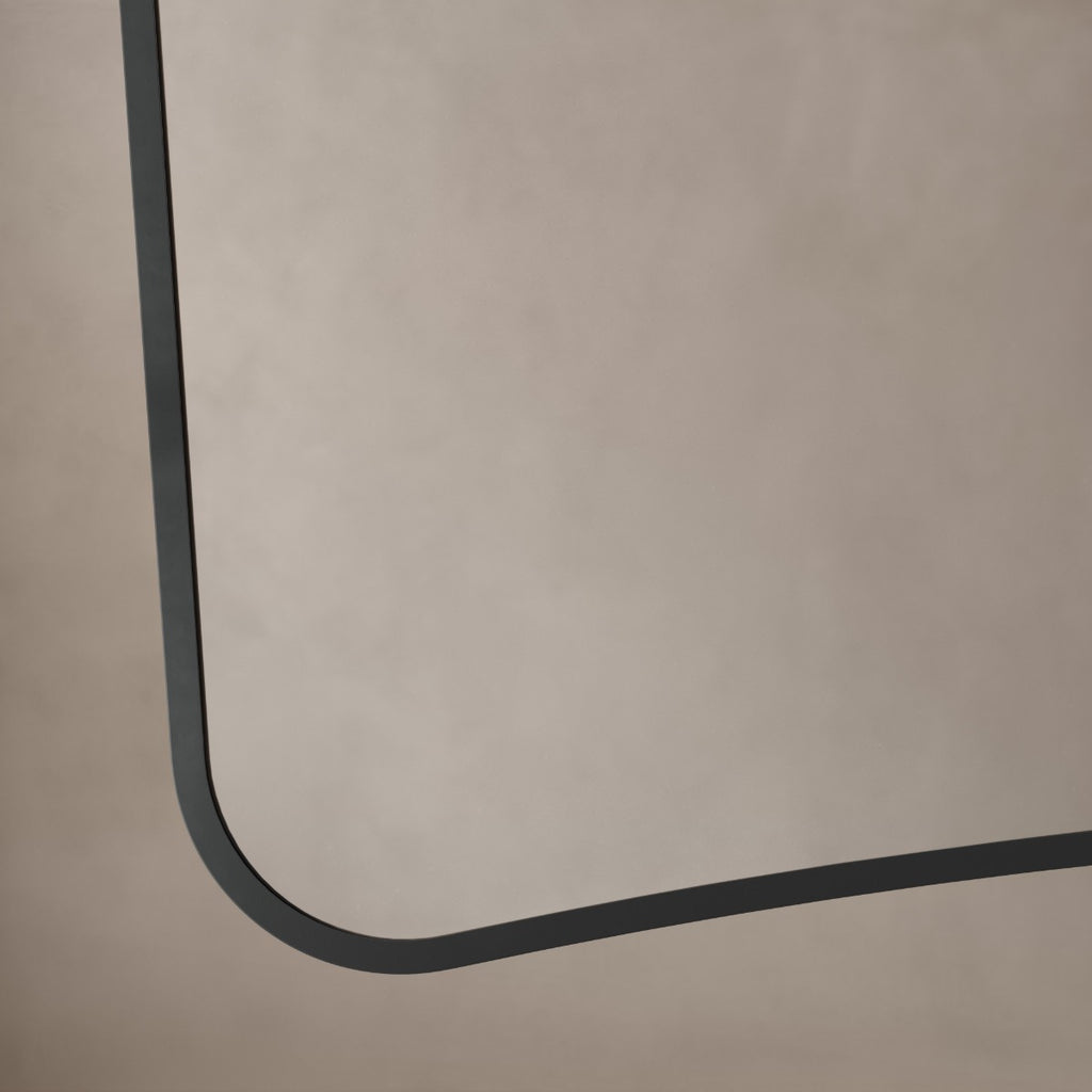 Delphine Curve Mirror 120x70cm - Black