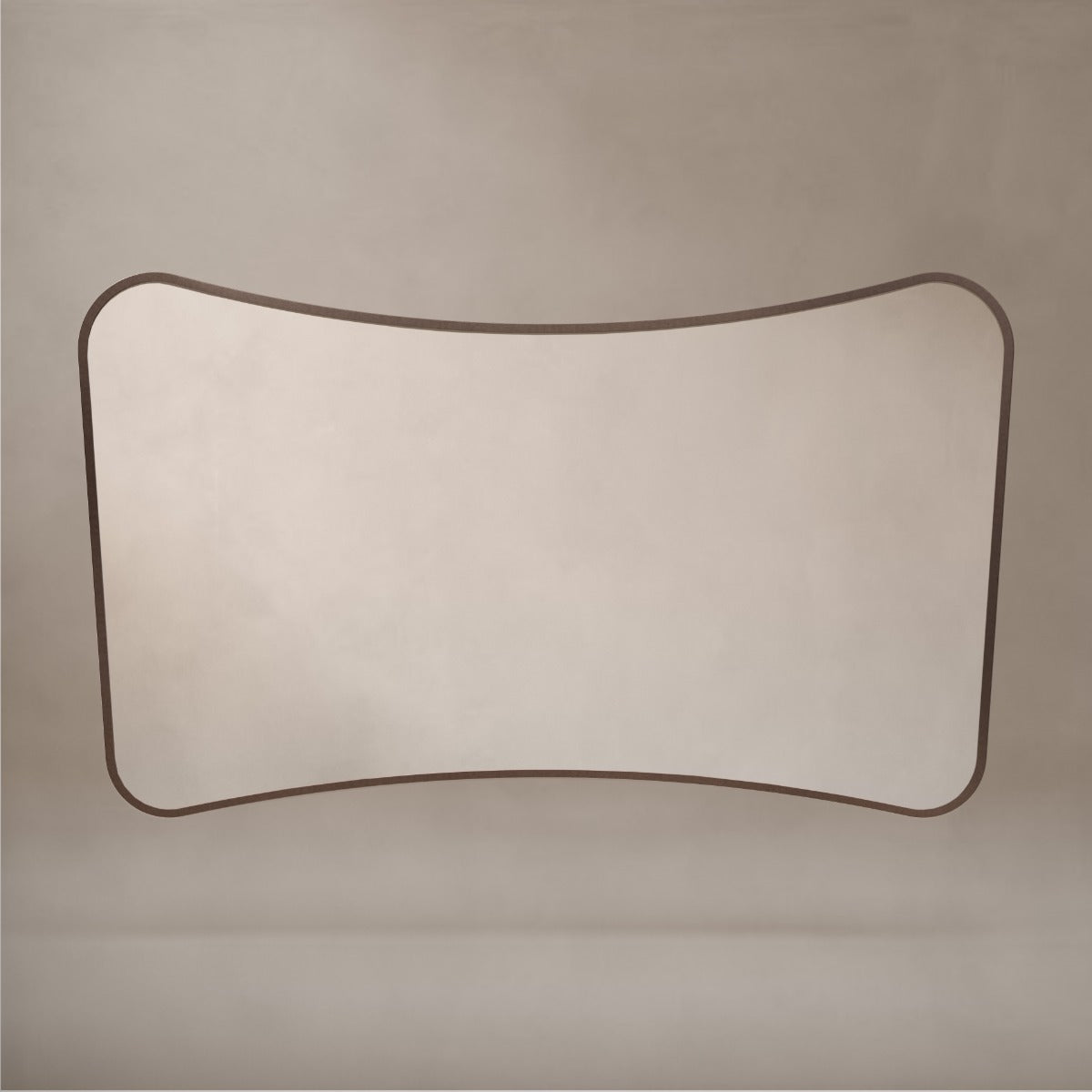 Delphine Curve Mirror 120x70cm - Brushed Bronze