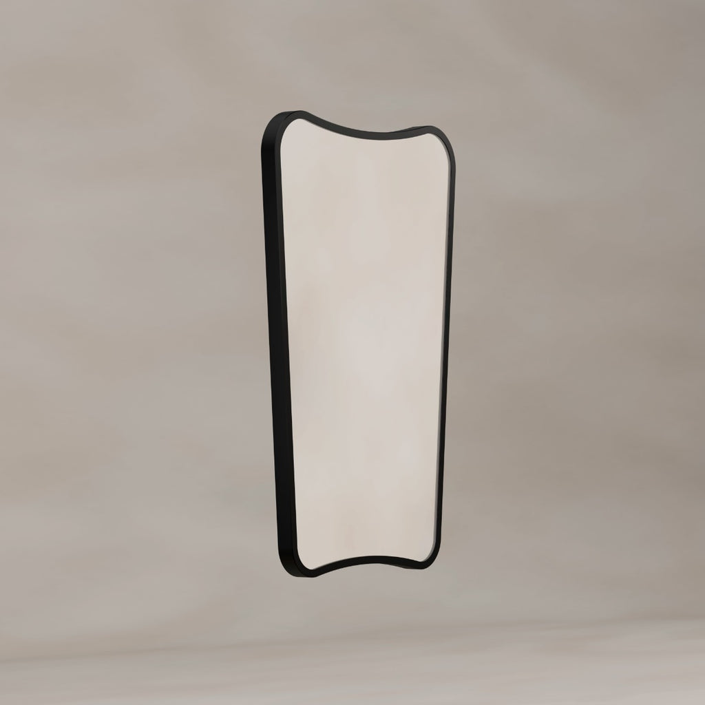 Delphine Curve Mirror 45x70cm - Black