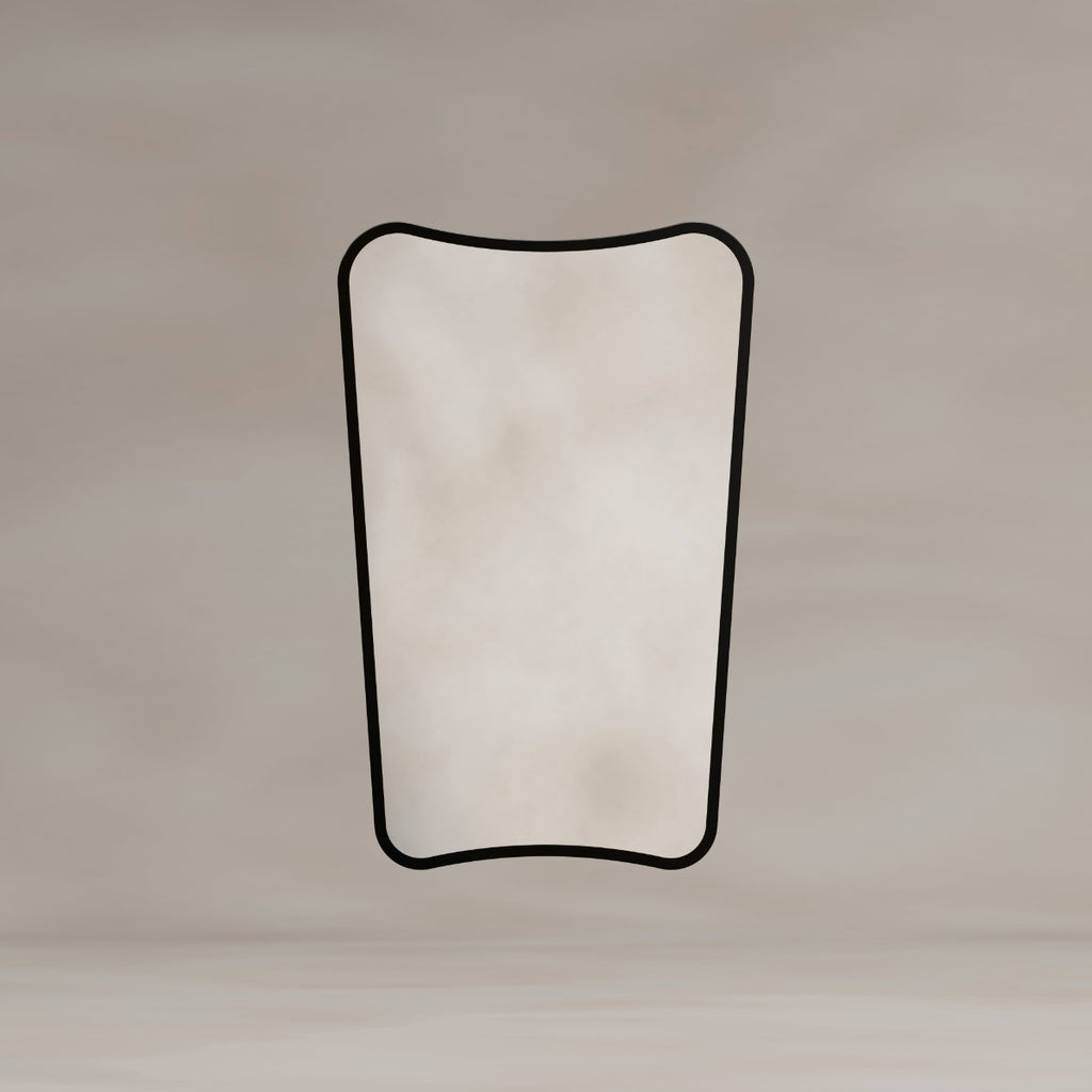 Delphine Curve Mirror 45x70cm - Black