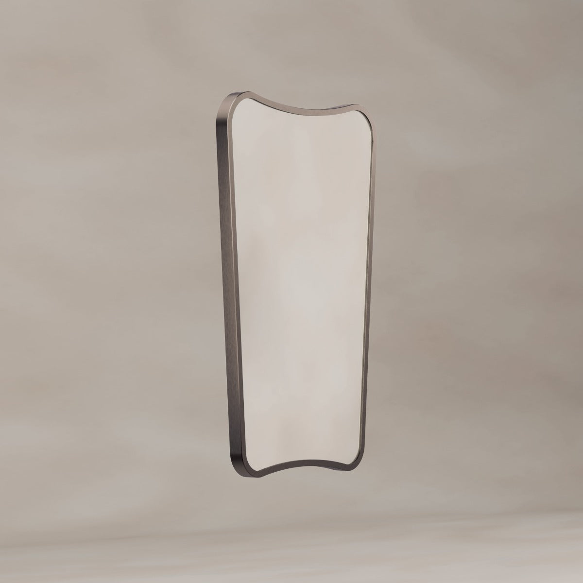 Delphine Curve Mirror 45x70cm - Brushed Bronze