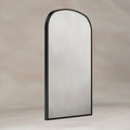 Delphine Overmantel Arch Mirror 60x90cm - Black
