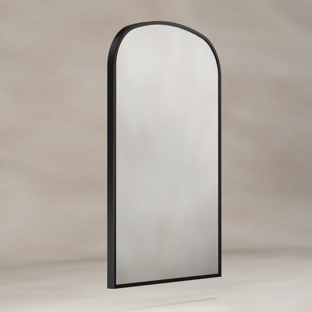Delphine Overmantel Arch Mirror 60x90cm - Black