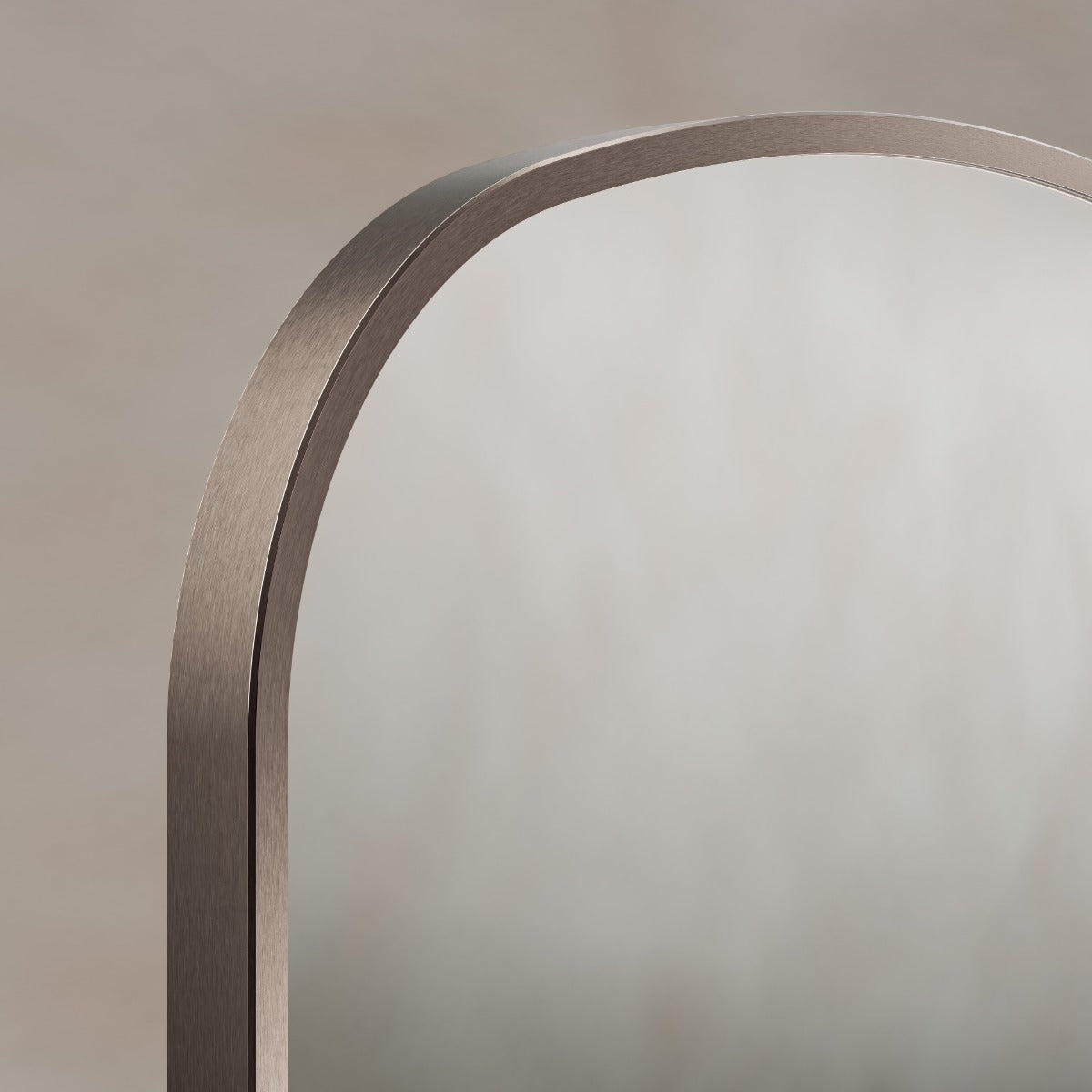 Delphine Overmantel Arch Mirror 60x90cm - Brushed Bronze