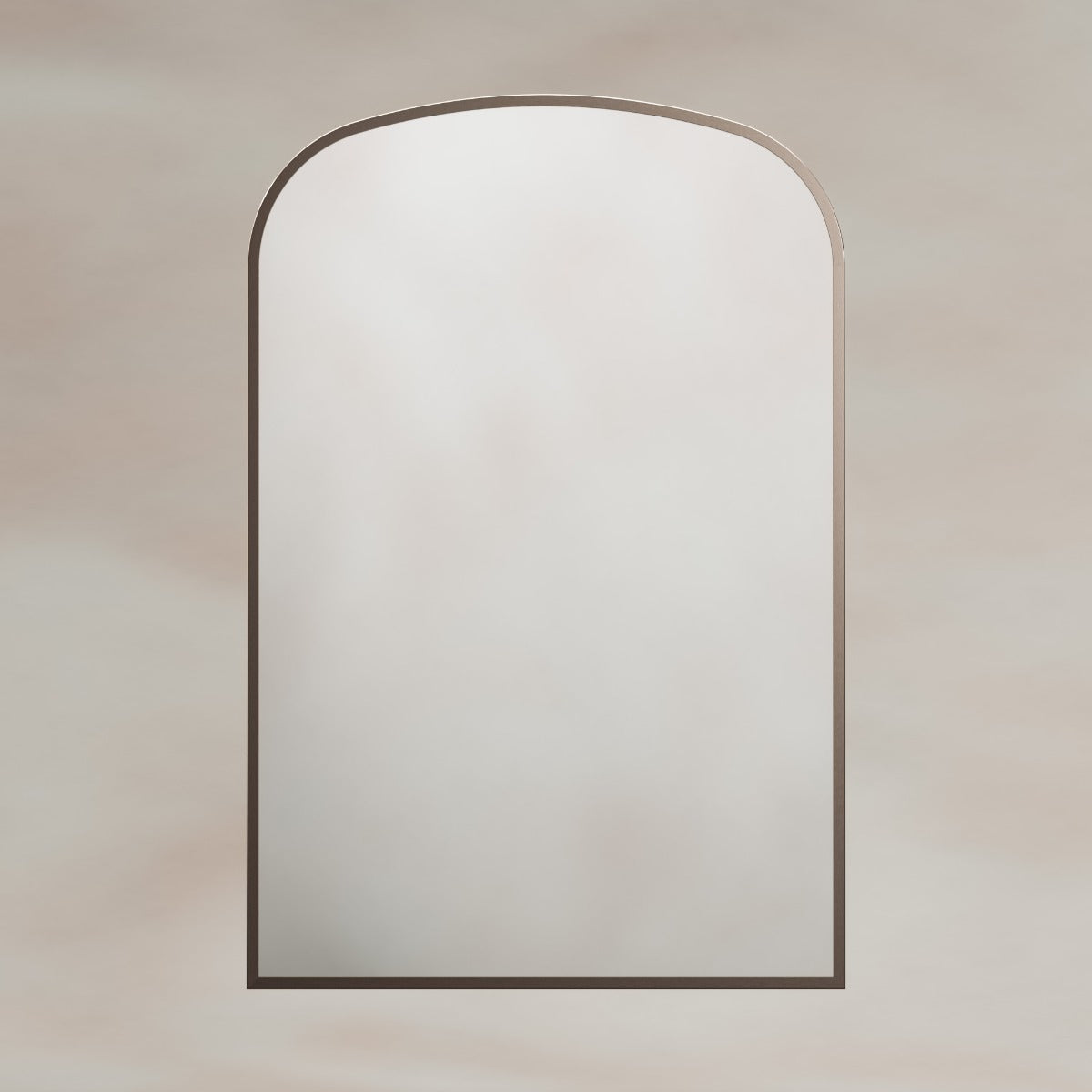 Delphine Overmantel Arch Mirror 60x90cm - Brushed Bronze