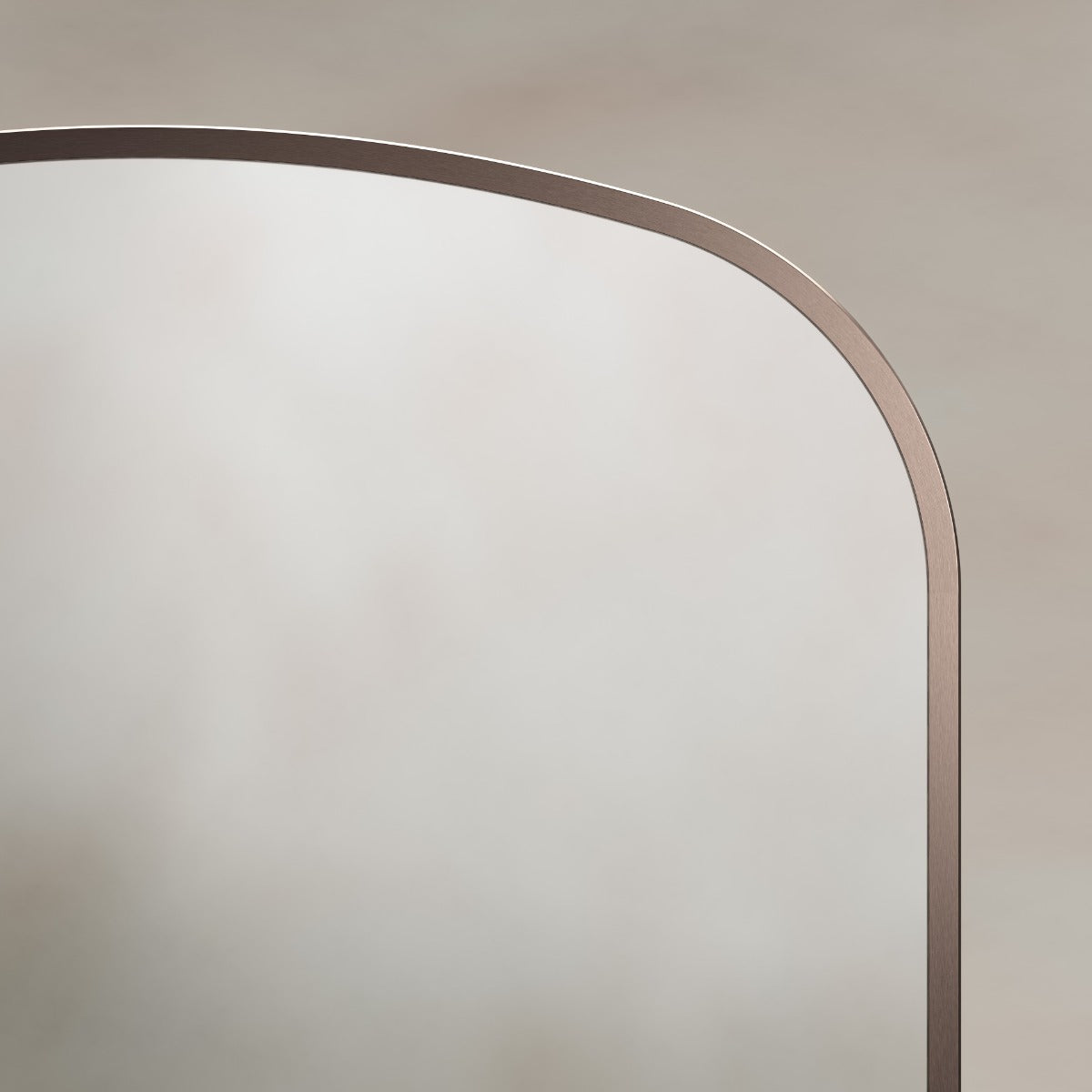 Delphine Overmantel Arch Mirror 60x90cm - Brushed Bronze