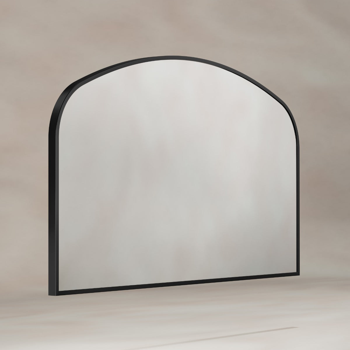 Delphine Overmantel Arch Mirror 120x70cm - Black
