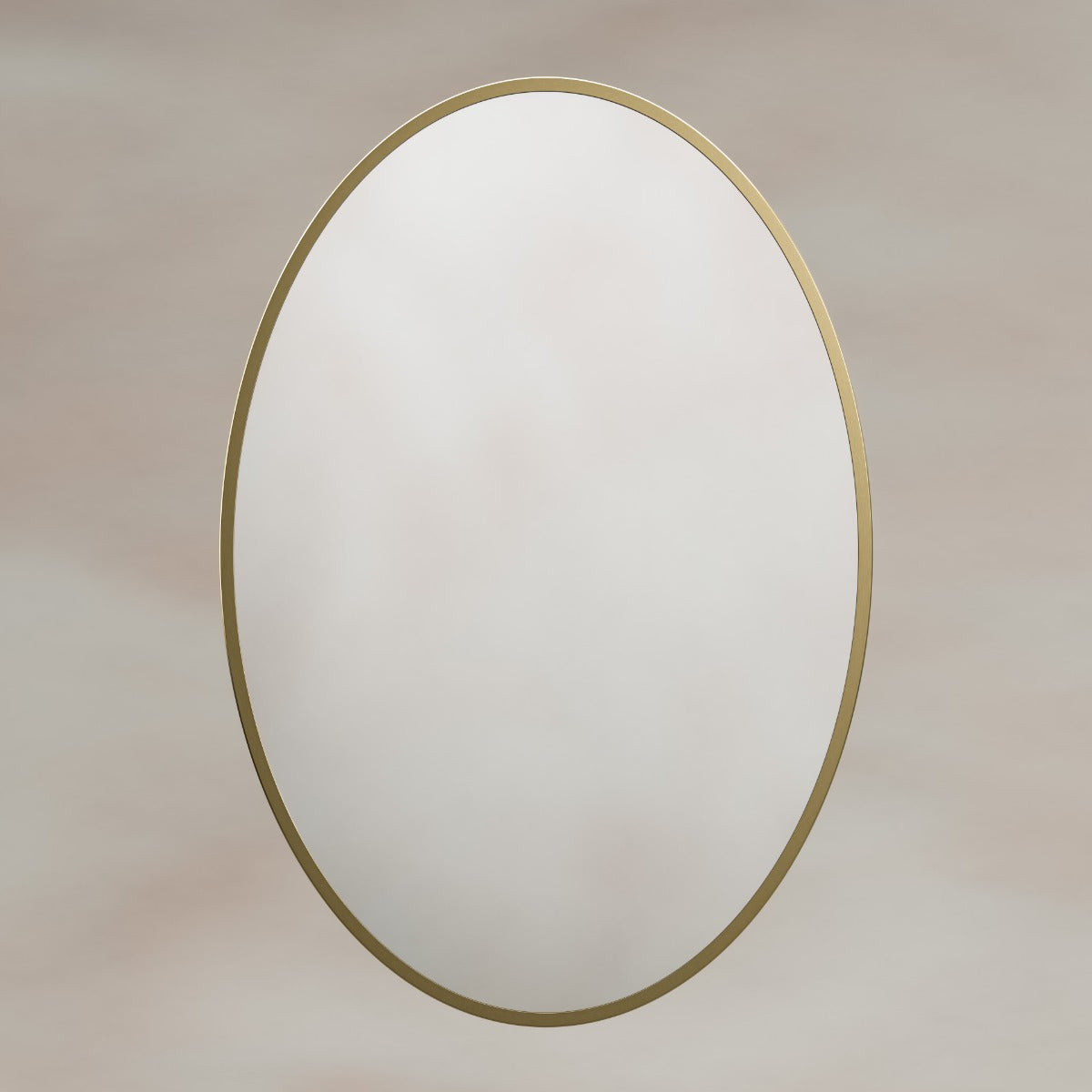 Delphine Oval Mirror 55x80cm - Brushed Brass