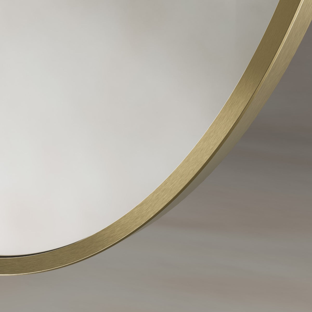 Delphine Oval Mirror 55x80cm - Brushed Brass