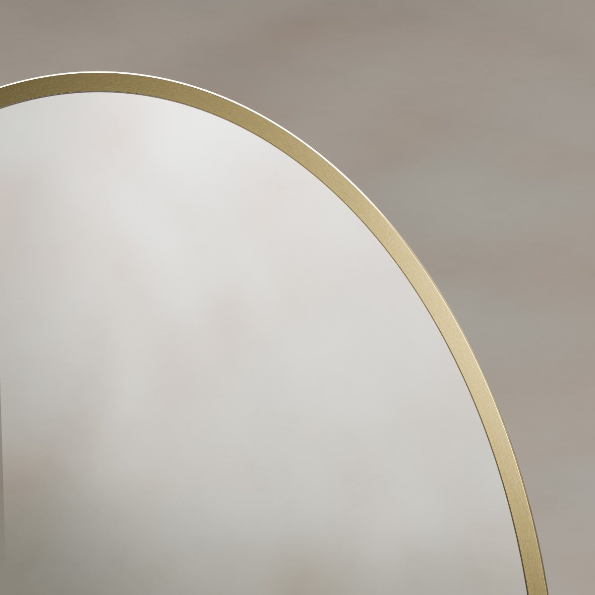 Delphine Oval Mirror 55x80cm - Brushed Brass