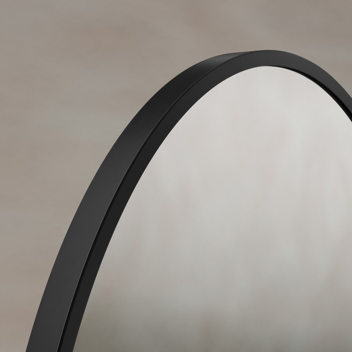 Delphine Oval Mirror 55x80cm - Black