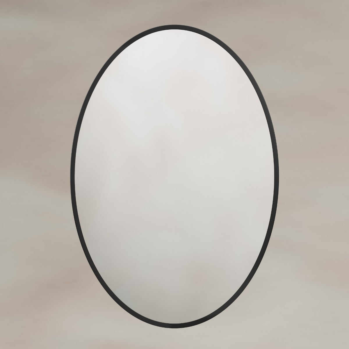 Delphine Oval Mirror 55x80cm - Black