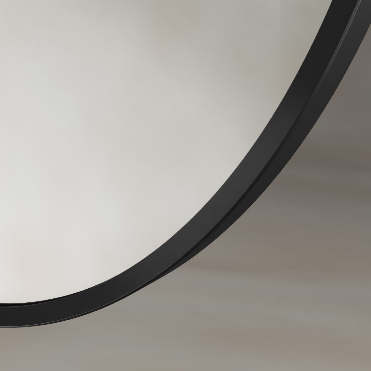 Delphine Oval Mirror 55x80cm - Black