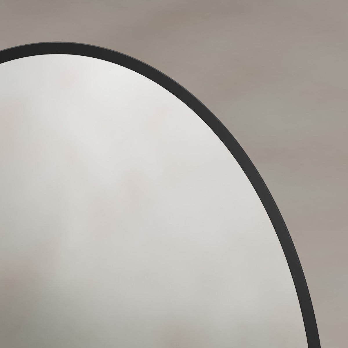 Delphine Oval Mirror 55x80cm - Black