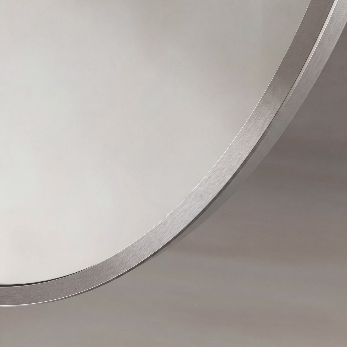 Delphine Oval Mirror 55x80cm - Brushed Nickel