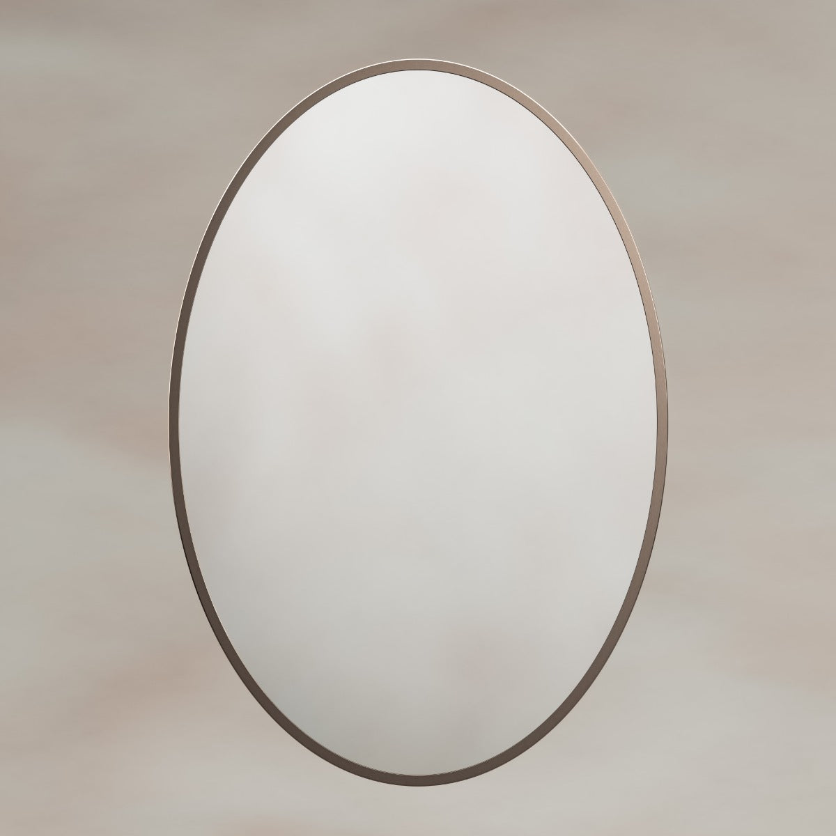 Delphine Oval Mirror 55x80cm - Brushed Bronze