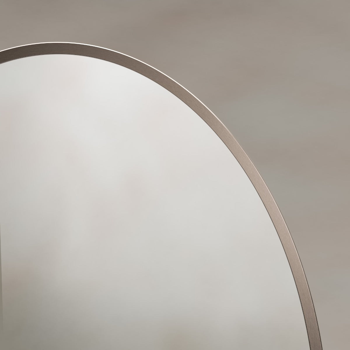 Delphine Oval Mirror 55x80cm - Brushed Bronze