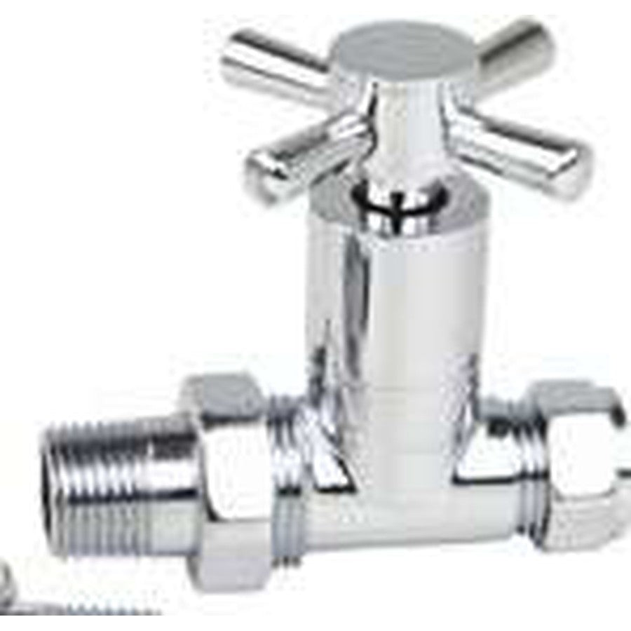 Designer Manual Radiator Valves, Crosshead, straight
