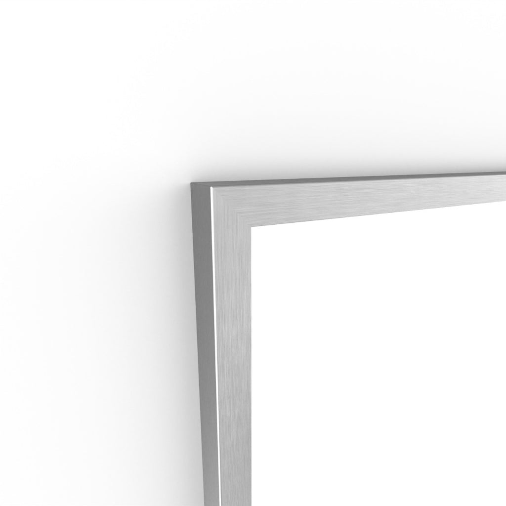 Docklands Rectangular Mirror 50 Brushed Stainless Steel - 50