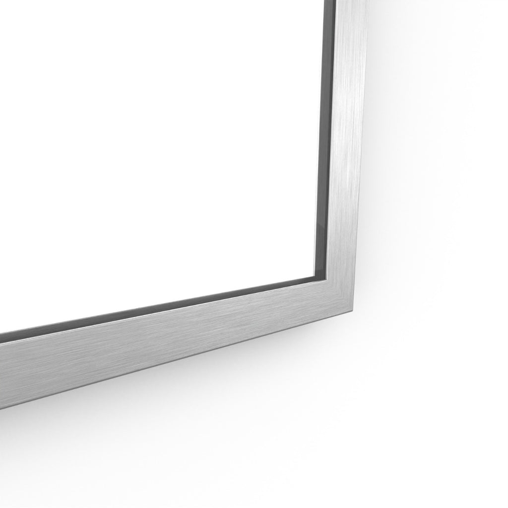 Docklands Rectangular Mirror 50 Brushed Stainless Steel - 50